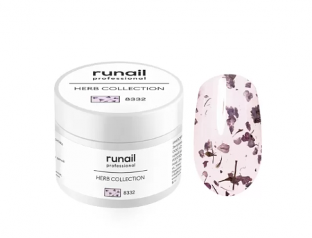 Гель-лак RuNail HERB сухоцветами 8332, 5 гр. (в банке)