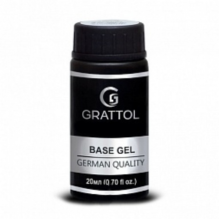 Grattol Rubber Base Gel - Каучуковая база (без кисти), 20 мл.