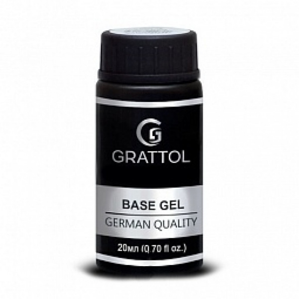 Grattol Rubber Base Gel - Каучуковая база (без кисти), 20 мл.