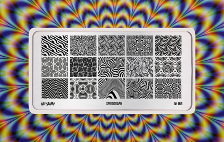 Пластина для стемпинга Go Stamp №166 Spirograph