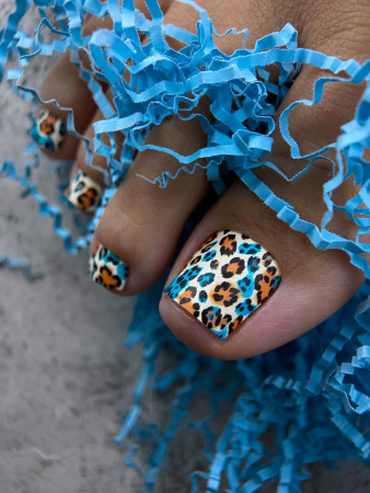 Пленки для педикюра CRAZY MANIC Leopard fantasy