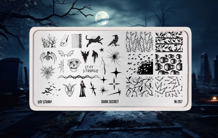 Пластина для стемпинга Go Stamp №257 Dark Secret