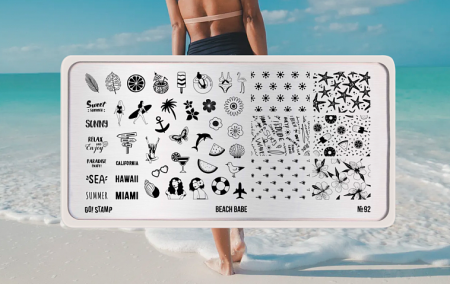 Пластина для стемпинга Go Stamp №092 Beach babe
