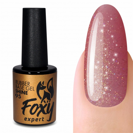 База каучуковая FOXY Shine №95 с шиммером, 10 мл.
