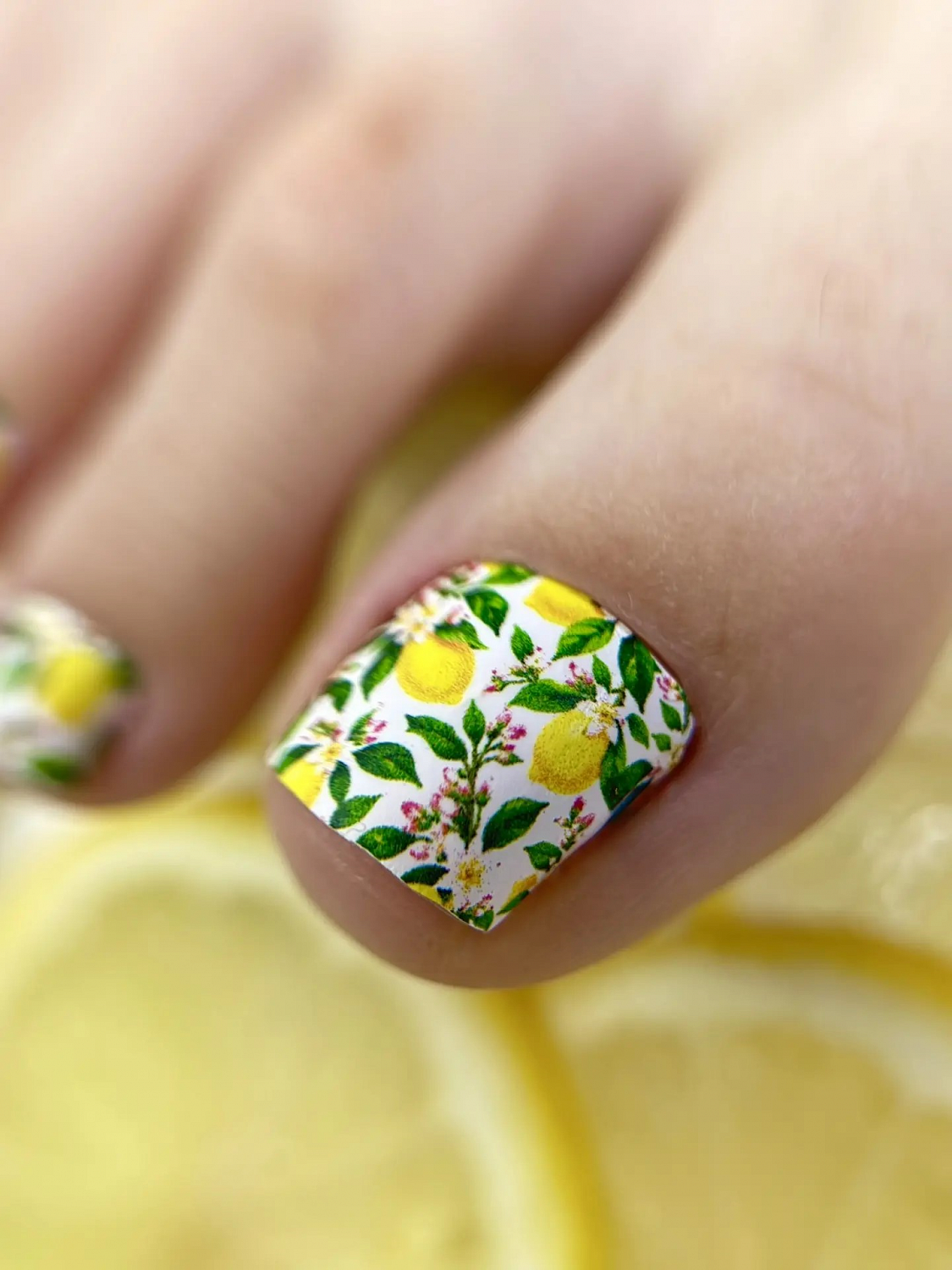 Пленки для педикюра CRAZY MANIC Lemon bloom