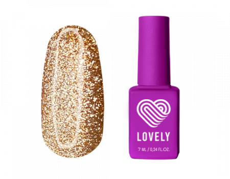Гель-лак LOVELY Gold Autumn (кошачий глаз) GA №01, 7 мл.