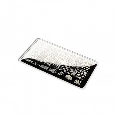 Пластина для стемпинга TNL (африканские узоры), 12*6 см., №12