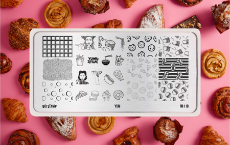 Пластина для стемпинга Go Stamp №118 Yum