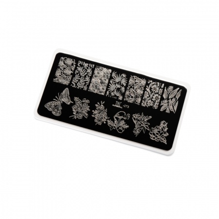 Пластина для стемпинга TNL (flowers mood), 12*6 см., №73
