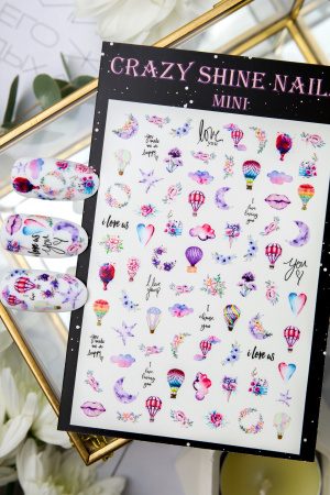 Слайдер-дизайн Crazy Shine Nails mini 7*10 CSN-1306