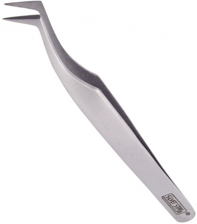 Пинцет для наращивания ресниц Silver Star AT-996