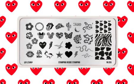 Пластина для стемпинга Go Stamp №205 Stamping inside stamping