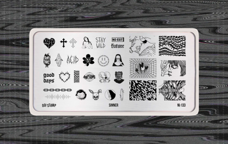 Пластина для стемпинга Go Stamp №133 Sinner
