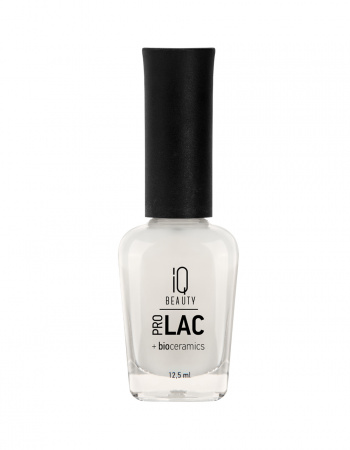 Лак для ногтей IQ Beauty №043  профессиональный укрепляющий с биокерамикой PROLAC, 12.5 мл.