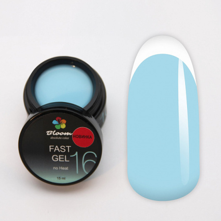 Гель Bloom камуфляж №16 низкотемпературный Fast Gel, 15 мл.