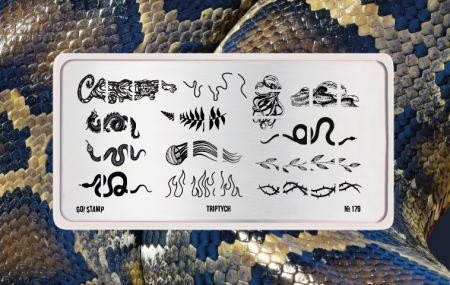 Пластина для стемпинга Go Stamp №179 Triptych