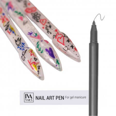 Акриловый фломастер IVA Nails, №11 серебряный
