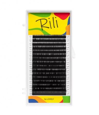 Ресницы черные RILI by LOVELY 0,10 М, 8 мм. (16 линий)