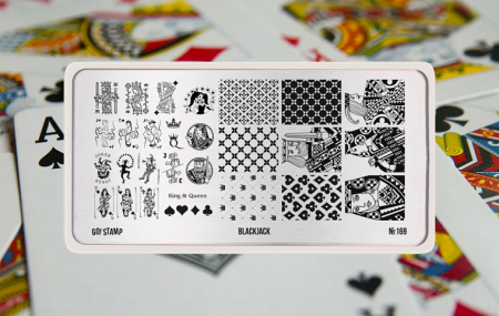 Пластина для стемпинга Go Stamp №169 BlackJack