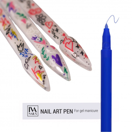 Акриловый фломастер IVA Nails, №09 синий