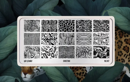 Пластина для стемпинга Go Stamp №247 Cheetah