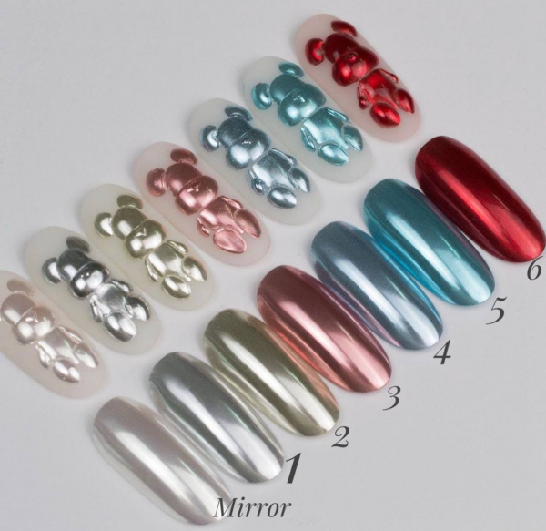 Втирка IVA Nails Chrome MIRROR, 1 гр.