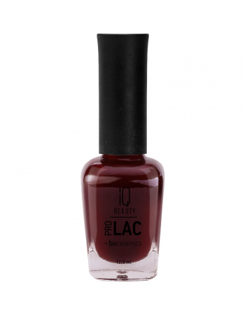 Лак для ногтей IQ Beauty №027 профессиональный укрепляющий с биокерамикой PROLAC, 12.5 мл.