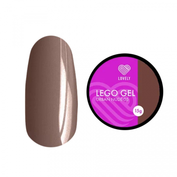 Гель LOVELY для наращивания и укрепления Lego Gel Urban Nude №5, 15 гр.