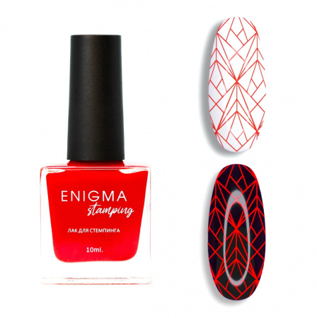 Лак для стемпинга Enigma №05 Красный, 6 мл.