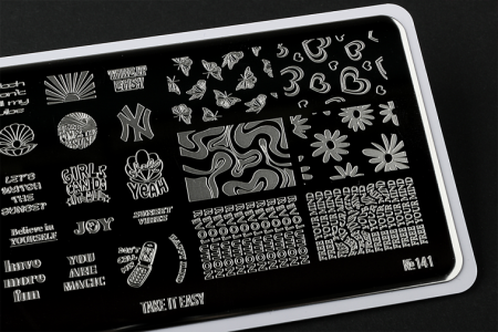 Пластина для стемпинга Go Stamp №141 Take it Easy