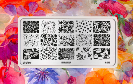 Пластина для стемпинга Go Stamp №292 Florabella
