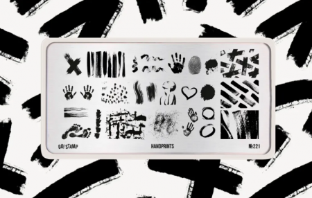 Пластина для стемпинга Go Stamp №221 Handprints