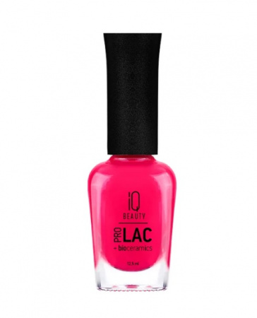 Лак для ногтей IQ Beauty №074 профессиональный укрепляющий с биокерамикой PROLAC, 12.5 мл.