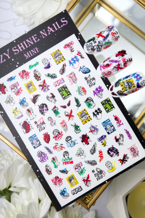 Слайдер-дизайн Crazy Shine Nails mini 7*10 CSN-1290