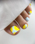 Пленки для педикюра CRAZY MANIC Striped lemon