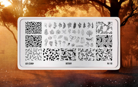 Пластина для стемпинга Go Stamp №110 Botany