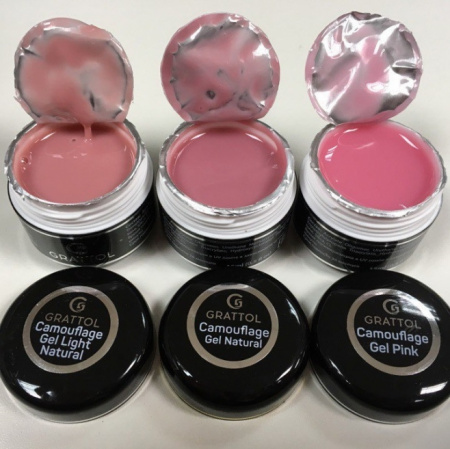Гель GRATTOL камуфлирующий LIGHT NATURAL, 50 мл.