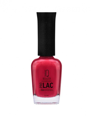 Лак для ногтей IQ Beauty №075 профессиональный укрепляющий с биокерамикой PROLAC, 12.5 мл.