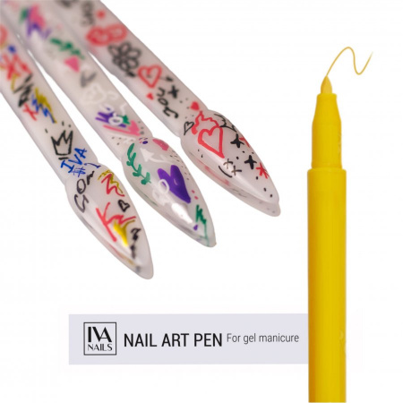 Акриловый фломастер IVA Nails, №02 желтый