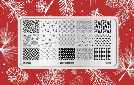 Пластина для стемпинга Go Stamp №266 Winter Patterns