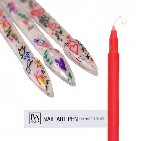 Акриловый фломастер IVA Nails, №06 красный