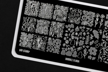 Пластина для стемпинга Go Stamp №295 Double Flora
