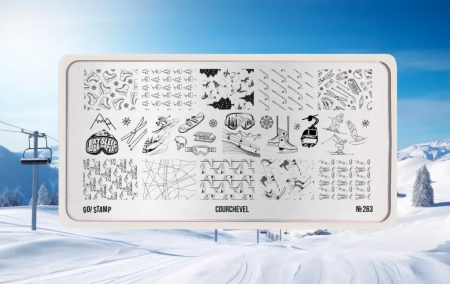 Пластина для стемпинга Go Stamp №263 Courchevel