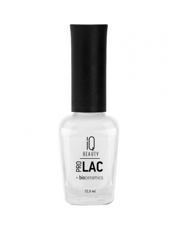 Лак для ногтей IQ Beauty №002 профессиональный укрепляющий с биокерамикой PROLAC, 12.5 мл.