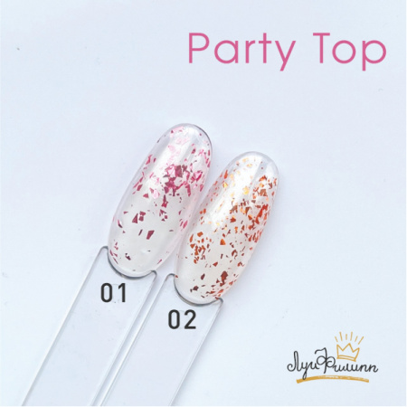 ЛУИ ФИЛИПП Топ PARTY TOP №1 с вкраплениями, без липкого слоя, 15 мл.