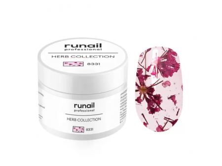 Гель-лак RuNail HERB сухоцветами 8331, 5 гр. (в банке)