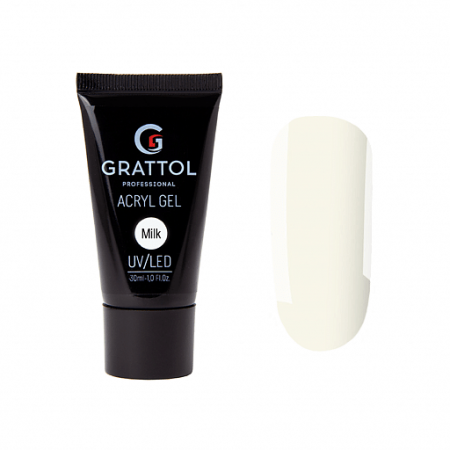 Акригель GRATTOL №11 MILK, 30 мл.