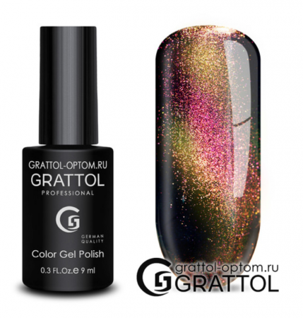 Гель-лак Grattol 9D Cat Eye №04, 9 мл.