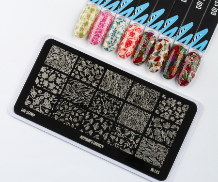 Пластина для стемпинга Go Stamp №243 Autumn`s bounty