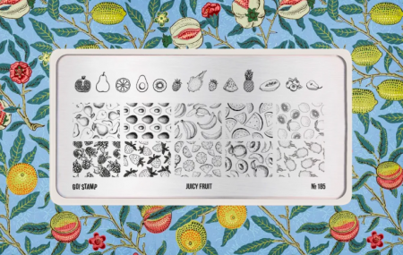 Пластина для стемпинга Go Stamp №185 Juicy Fruit